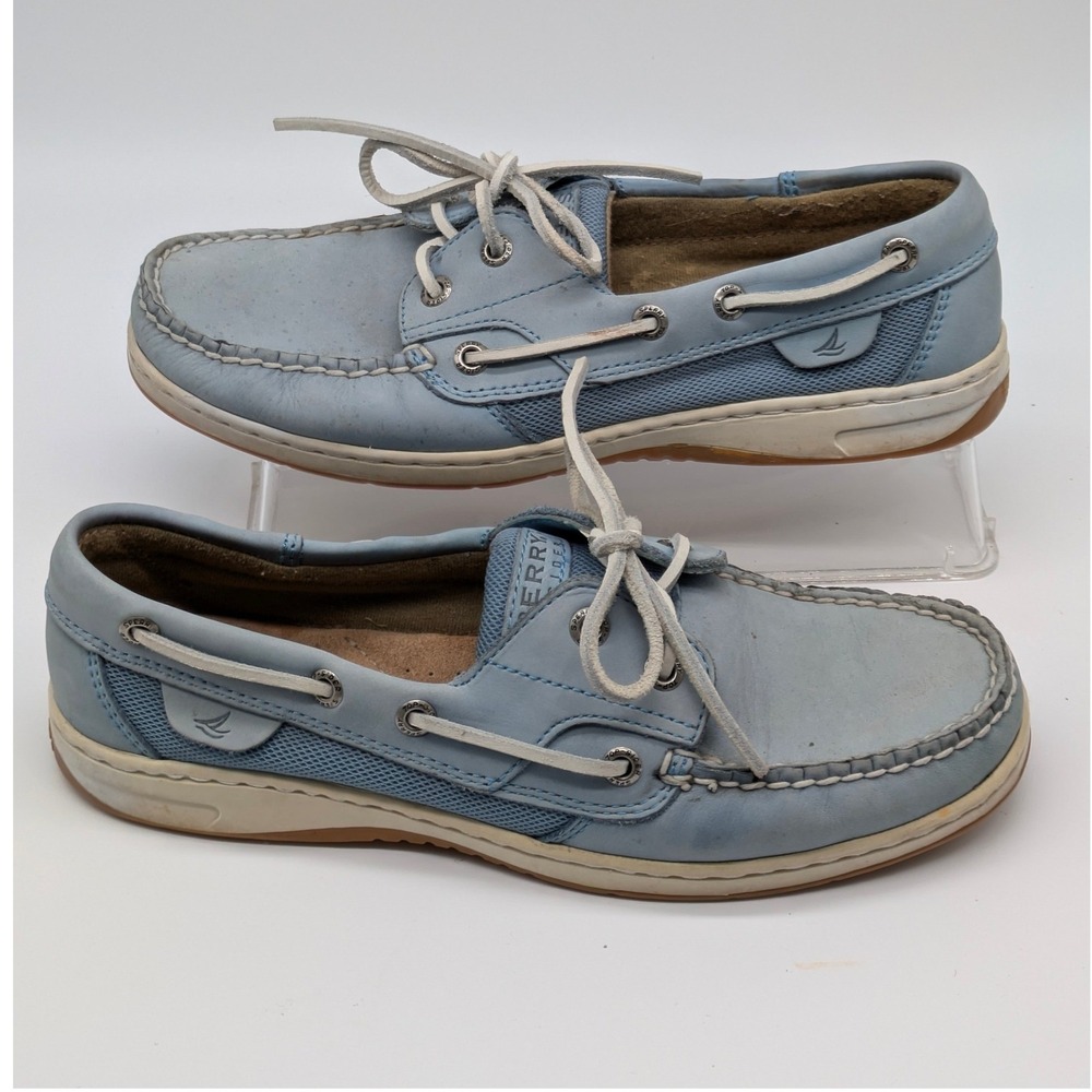 Sperry Top-Sider Blue Leather Boat Shoes Loafers Women's Size 7.5M